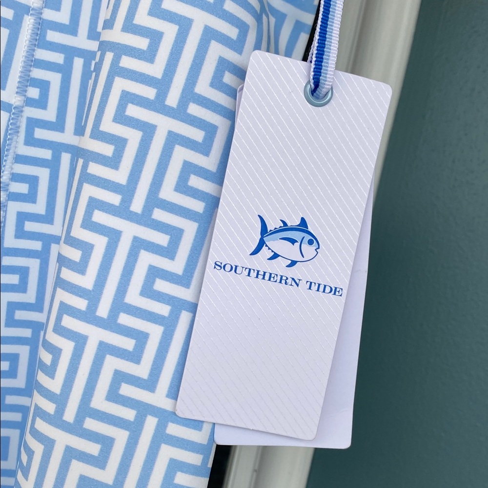 Southern tide Blue Geo-Print Shift Dress - Picture 2 of 7